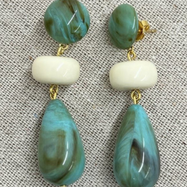 Boucles d'oreilles Théa turquoise - Helema