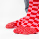 Chaussettes à carreaux rouge et rose - Billybelt