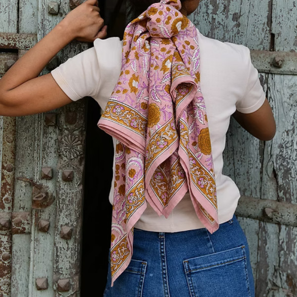 Foulard N°112 rose