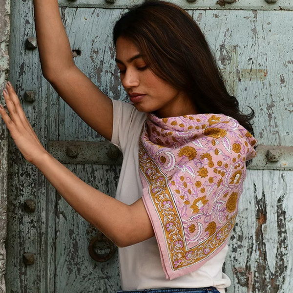 Foulard N°112 rose