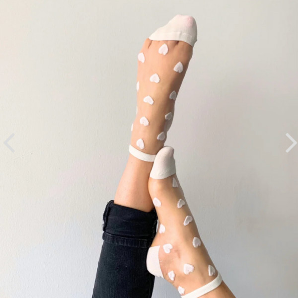Chaussettes Laure blanc