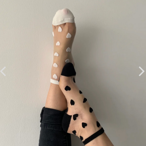 Chaussettes Laure blanc
