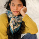 Foulard Manon bleu azur