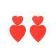 Boucles d'oreilles Romy rouge - Demisel