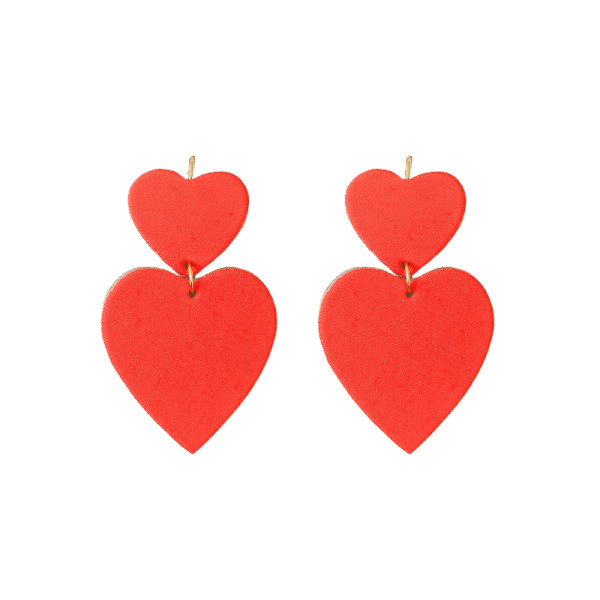 Boucles d'oreilles Romy rouge - Demisel