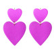 Boucles d'oreilles grand amour violet - Demisel
