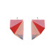 Boucles d'oreilles Birdy rose/rouge - Demisel