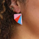 Boucles d'oreilles Birdy jaune/orange - Demisel