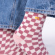 Chaussettes à carreaux vieux rose - Billybelt