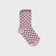 Chaussettes à carreaux vieux rose - Billybelt