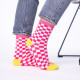 Chaussettes à carreaux rose et blanc - Billybelt
