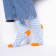 Chaussettes à carreaux bleu et beige - Billybelt