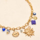 Collier Charms bleu