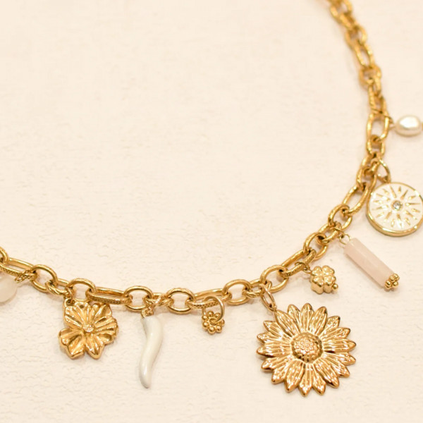 Collier Charms blanc