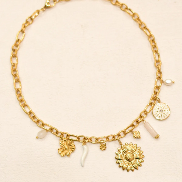 Collier Charms blanc