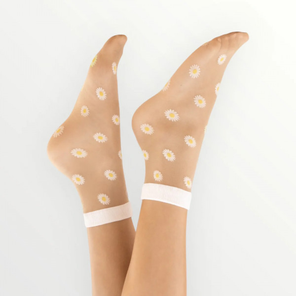 Chaussettes Agathe marguerites
