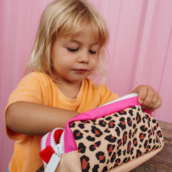 Trousse double compartiment léopard - Hello Hossy