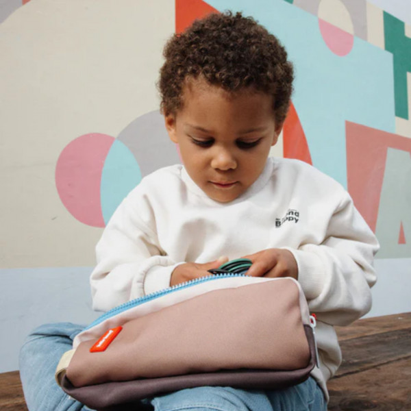 Trousse double compartiment Mini Walnut - Hello Hossy