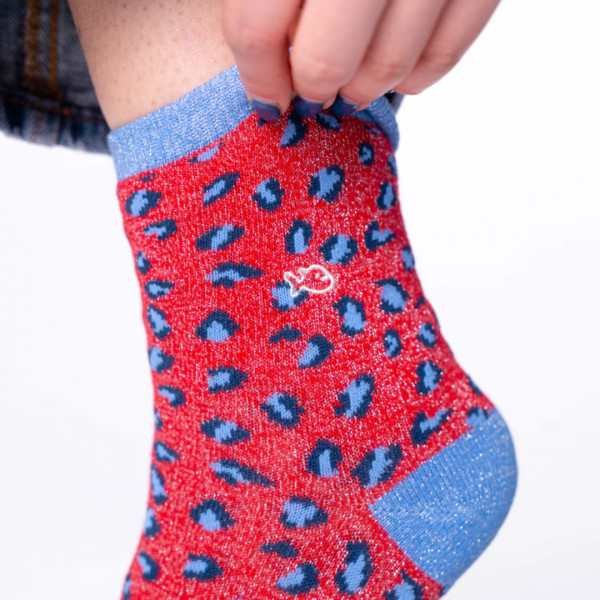 Chaussettes Léopard rouge - BILLYBELT