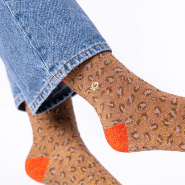 Chaussettes Léopard marron- BILLYBELT
