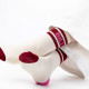 Chaussettes tennis écru et bordeaux - BILLYBELT