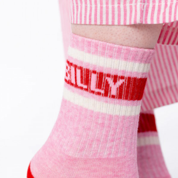Chaussettes tennis rose et rouge - BILLYBELT