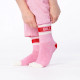 Chaussettes tennis rose et rouge - BILLYBELT