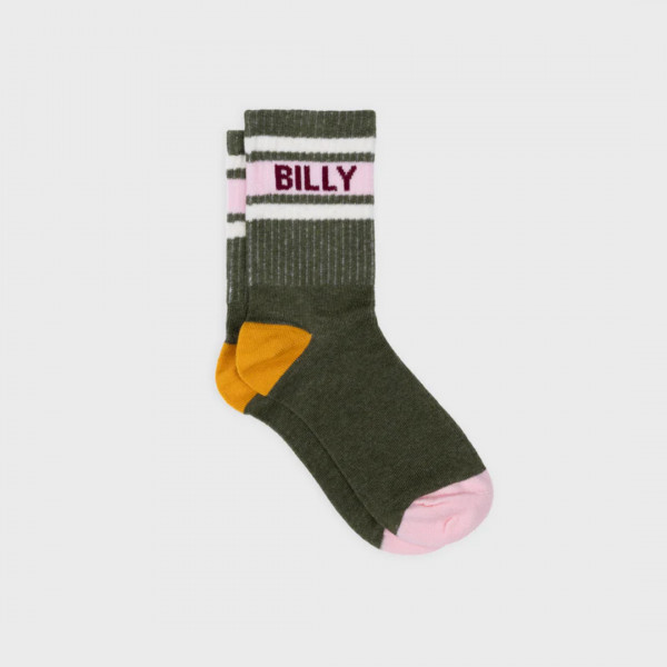 Chaussettes tennis vert et rose- BILLYBELT