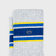Chaussettes rétro gris chiné, rayé bleu et jaune - Billybelt