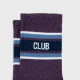 Chaussettes rétro violet, rayé bleu et blanc- Billybelt