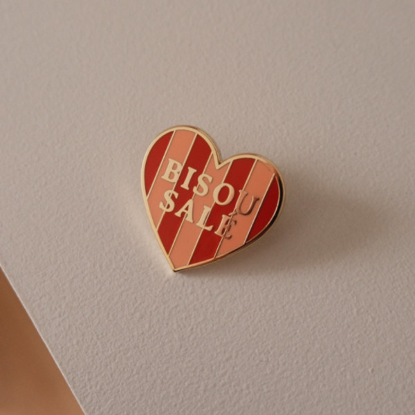 Pin's rayé Bisou salé - Breizh Club
