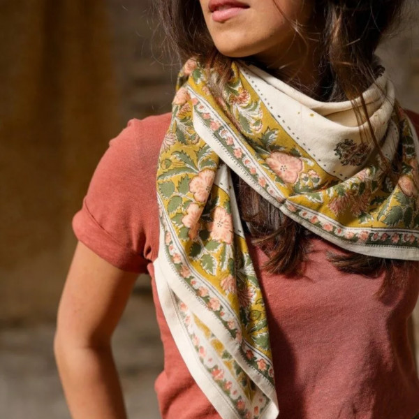 Foulard Balkan écru -Bellemme