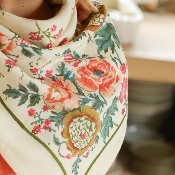 Foulard Jeanet porcelaine -Bellemme