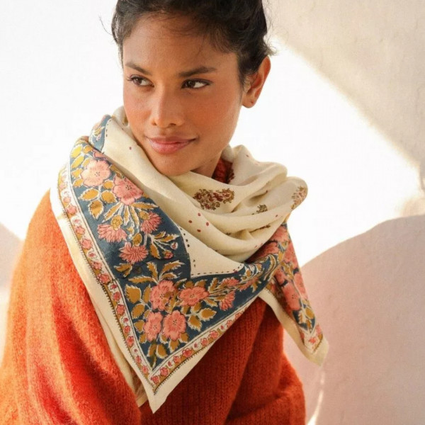 Foulard Balkan vanille -Bellemme