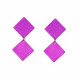 Boucles d'oreilles Arlette violette - Demisel