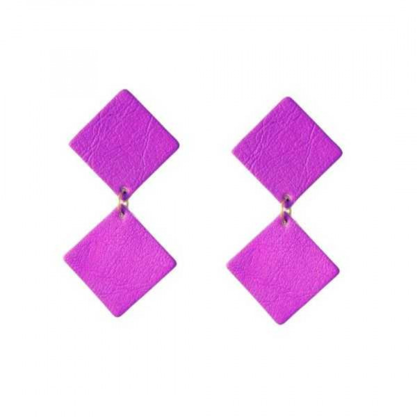 Boucles d'oreilles Arlette violette - Demisel
