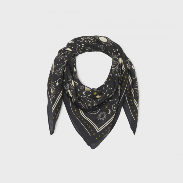 Foulard Madeleine noir - Billybelt