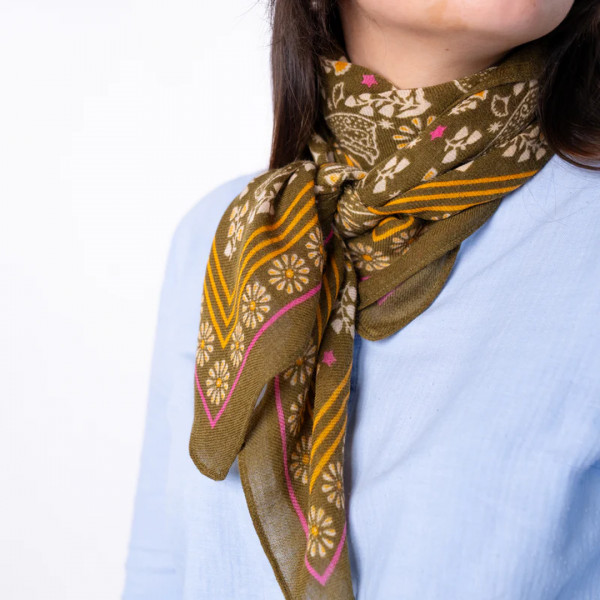 Foulard constance kaki- Billybelt