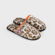 Chaussons mules sherpa léopard - Billybelt
