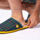 Chaussons à carreaux vert  - Billybelt