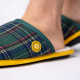 Chaussons à carreaux vert  - Billybelt