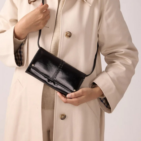 Pochette Gina noir vernis - Maradji