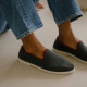 Chaussons gris et bordeaux - Angarde