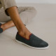Chaussons gris et bordeaux - Angarde
