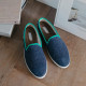 Chaussons bleu marine et vert - Angarde