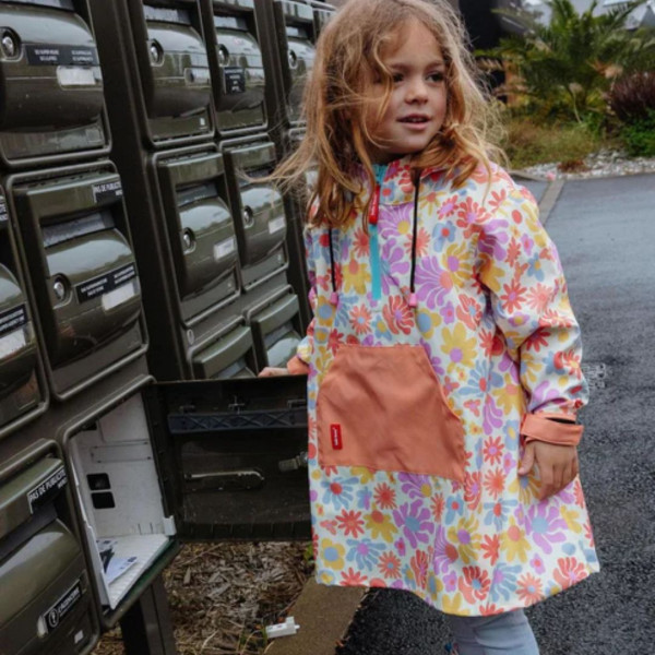 Poncho de pluie retro flowers- Hello Hossy