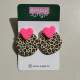 Boucles d'oreilles Aimée léopard