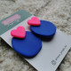 Boucles d'oreilles Aimée bleu