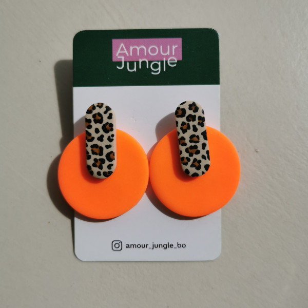 Boucles d'oreilles Billie orange
