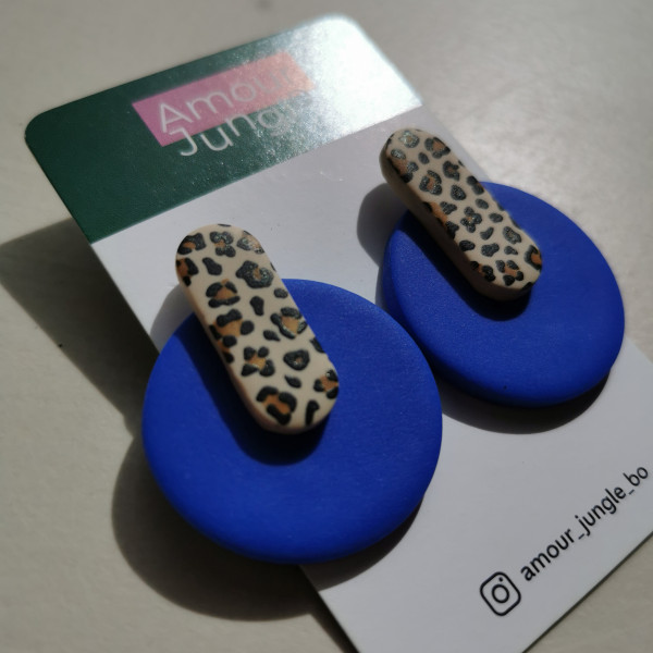 Boucles d'oreilles Billie bleu
